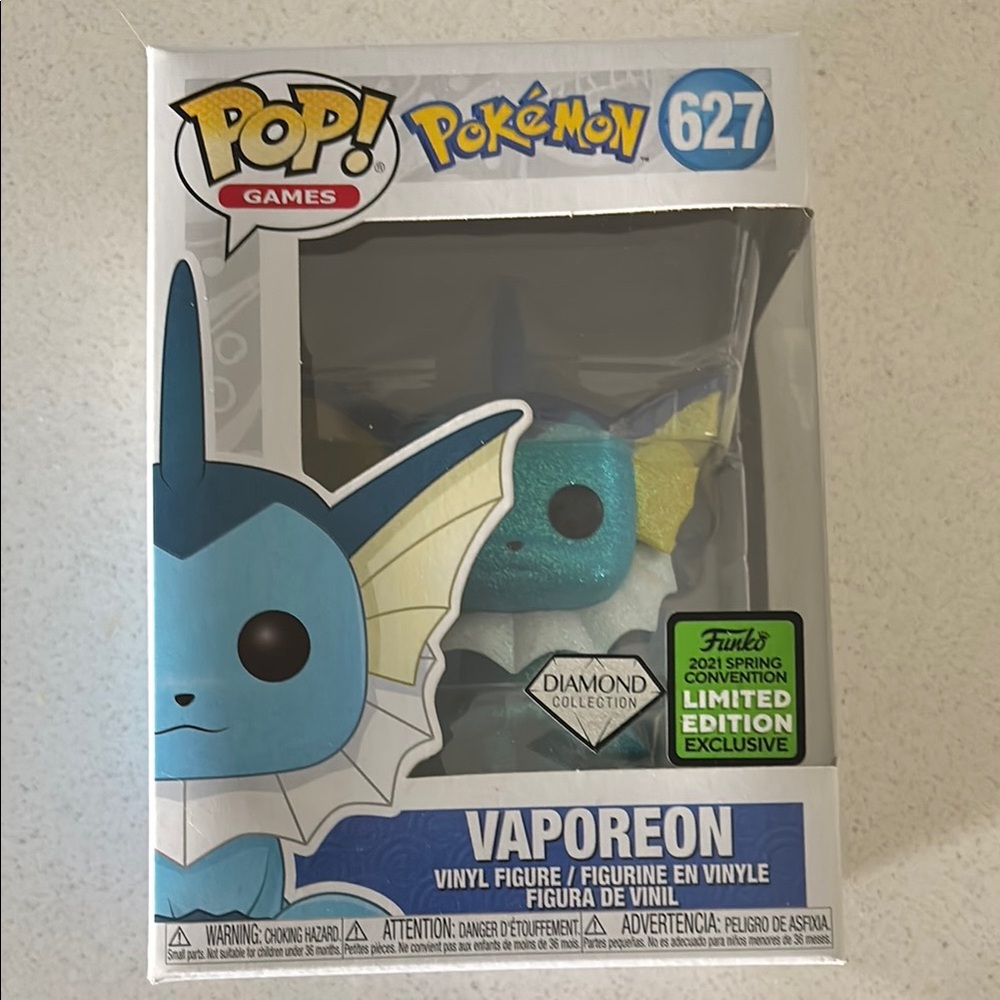 Funko Pop Vaporeon Diamond Collection Exclusive